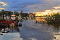 CAMBODIA, Tonle Sap Lake, sunset view, near Mechrey Floating Village, CAM890JPL