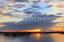 CAMBODIA, Tonle Sap Lake, sunset view, near Mechrey Floating Village, CAM896JPL