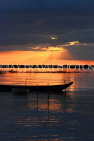 CAMBODIA, Tonle Sap Lake, sunset view, near Mechrey Floating Village, CAM901JPL