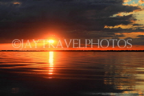 CAMBODIA, Tonle Sap Lake, sunset view, near Mechrey Floating Village, CAM905JPL