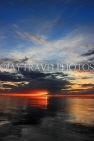 CAMBODIA, Tonle Sap Lake, sunset view, near Mechrey Floating Village, CAM908JPL