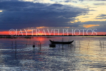 CAMBODIA, Tonle Sap Lake, sunset view, near Mechrey Floating Village, CAM913JPL