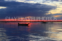 CAMBODIA, Tonle Sap Lake, sunset view, near Mechrey Floating Village, CAM914JPL