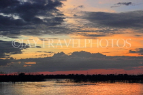 CAMBODIA, Tonle Sap Lake, sunset view, near Mechrey Floating Village, CAM915JPL