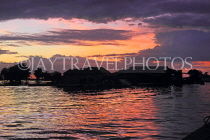 CAMBODIA, Tonle Sap Lake, sunset view, near Mechrey Floating Village, CAM922JPL
