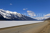 CANADA, Alberta, Jasper National Park, frozen Moose Lake  along highway, CAN741JPL