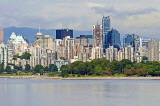 CANADA, British Columbia, VANCOUVER, Kitsilano beach and Downtown Vancouver, CAN884JPL