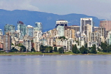 CANADA, British Columbia, VANCOUVER, Kitsilano beach and Downtown Vancouver, CAN885JPL