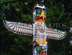CANADA, British Columbia, VANCOUVER, Stanley Park, Totem Pole, close-up, VAN696JPL