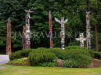 CANADA, British Columbia, VANCOUVER, Stanley Park, Totem Poles, VAN694JPL