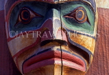CANADA, British Columbia, VANCOUVER, Totem Pole, face close-up, CAN599JPL