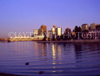 CANADA, British Columbia, VANCOUVER, evening skyline and Canada Place, CAN619JPL