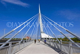CANADA, Manitoba, WINNIPEG, Esplanade Riel, pedestrian bridge, CAN908JPL