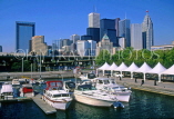 CANADA, Ontario, TORONTO, Downtown skyline and yachting marina, CAN557JPL