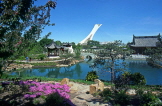CANADA, Quebec, MONTREAL, Botanical Gardens, Chinese Gardens, and Olympic Tower, CAN125JPL