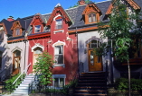 CANADA, Quebec, MONTREAL, Downtown, famous Tupper Street houses, CAN6681JPL