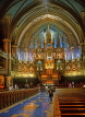 CANADA, Quebec, MONTREAL, Notre-Dame Cathedral interior, CAN715JPL