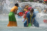 CHINA, Yunnan Province, Jinghong, Water Festival, Dai people in a water fight party, CH1609JPL