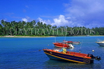 COOK ISLANDS, Rarotonga, Muri Coast and boats, CI130JPL