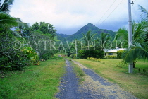 COOK ISLANDS, Rarotonga, country lane, CI150JPL