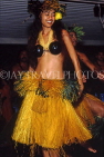 COOK ISLANDS, Rarotonga, cultural dancer, CI123JPL