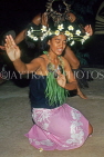 COOK ISLANDS, Rarotonga, cultural dancer, CI167JPL