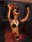 COOK ISLANDS, Rarotonga, cultural dancer, CI749JPL