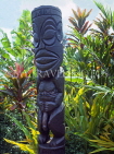 COOK ISLANDS, Rarotonga, wood carving of Tangarora god, CI731JPL