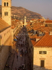CROATIA, Dubrovnik, Old Town street and roof tops,  CRO342JPL
