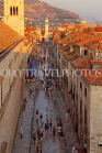 CROATIA, Dubrovnik, Old Town street and roof tops,  CRO449JPL