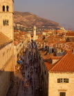 CROATIA, Dubrovnik, Old Town street and roof tops, CRO45JPL