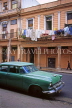 CUBA, Havana, Old Town (La Habana Vieja) area, old American cars, CUB1047JPL