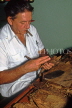 CUBA, Havana, man making cigars, CUB189JPL