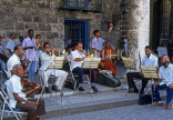 CUBA, Havana, musicians performing at Cathedral Square, CUB130JPL