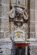 CUBA, Havana, old town, Cathedral Square, small water fountain, CUB322JPL