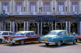 CUBA, Havana, old town, old American cars and colonial architecture, CUB210JPL