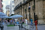 CUBA, Havana, old town street, and cafe scene, CUB281JPL