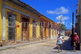 CUBA, Trinidad, old town street, and houses, CUB306JPL