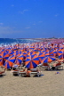 Canary Isles, GRAND CANARIA, Playa De Ingles, beach crowded with parasols, SPN771JPL