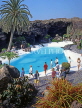 Canary Isles, LANZAROTE, Jameos del Agua, Pool area (by Cesar Manrique), LAZ258JPL