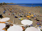 Canary Isles, TENERIFE, Playa de Las Americas, Las Cuevitas, beach and holidaymakers, SPN276JPL