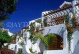 Canary Isles, TENERIFE, Playa de Las Americas, house balconies with flowers, SPN1286JPL