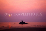 Channel Islands, JERSEY, Martello Tower and sunset, UK2507JPL