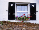 Channel Islands, JERSEY, house window box and stone wall, JER693JPL