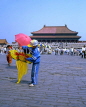 China, BEIJING, Forbidden City, IMPERIAL PALACE complex, boy with kite, CH1091JPL