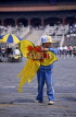China, BEIJING, Forbidden City complex, child with kite, CH124JPL