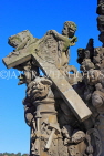 Czech Rep, PRAGUE, Charles Bridge, Madonna and St Bernard statue, section, CZ1403JPL