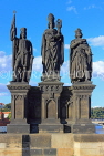 Czech Rep, PRAGUE, Charles Bridge, Norbert of Xanten, Wenceslas, Sigismund, CZ1387JPL