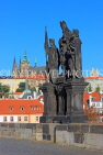 Czech Rep, PRAGUE, Charles Bridge, Norbert of Xanten, Wenceslas, Sigismund, CZ1406JPL