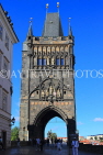 Czech Rep, PRAGUE, Charles Bridge, Old Town Bridge Tower, detail, CZ1430JPL